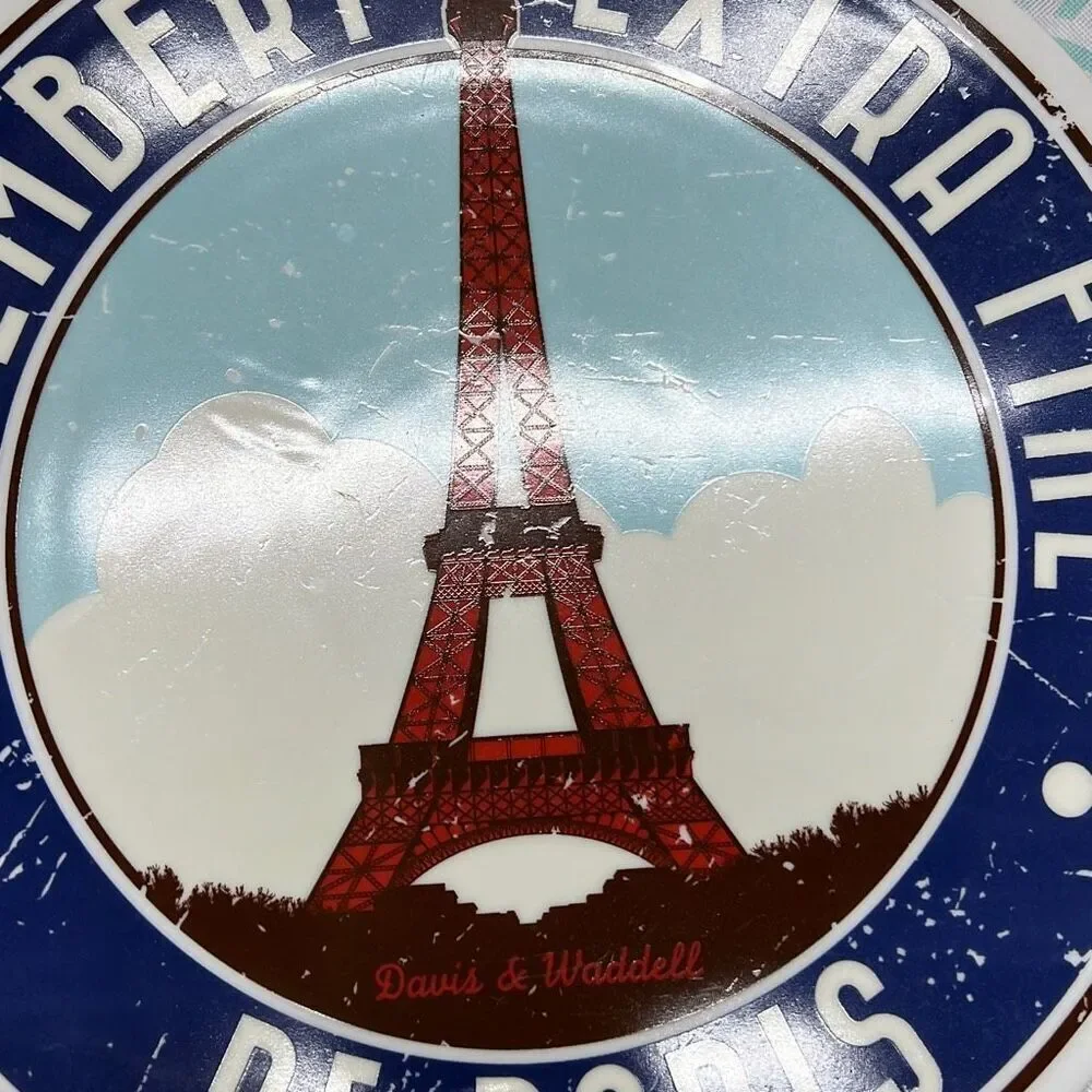 Davis & Waddell Camembert Extra Fine De Paris Round Cheese Platter